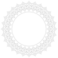 Floral Modern Vector Frame