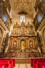 Fototapeta na wymiar Interior facade Seville Cathedral
