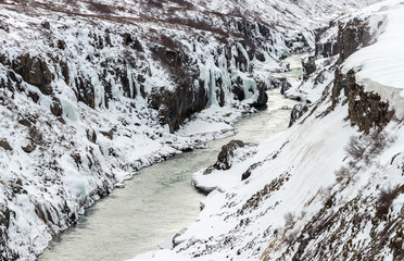 Obraz na płótnie Canvas Winter landscape Iceland