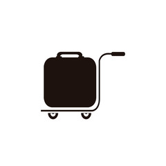 baggage service over white color background