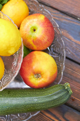 Ingredients: apples, lemons, cucumbers, zucchini