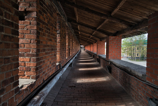 Inside of wall in Nizhny Novgorod Kremlin