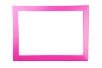 Wooden frame isolated on white