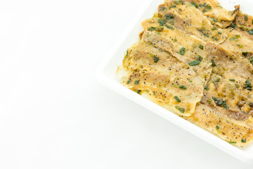 Salt and Black Pepper Grilled Pork with Japanese Rice