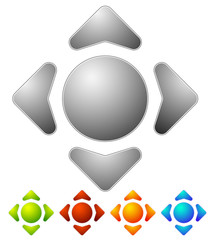 Pattern with circles and squares. Repeatable. Vector illustratio © Pixxsa