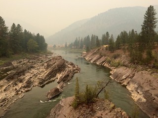 Montana wildfire smoke