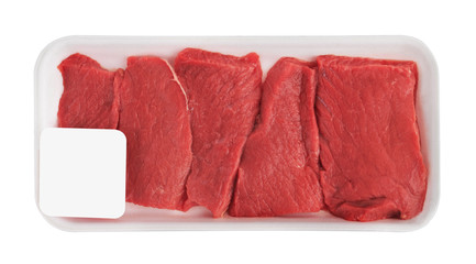 Fresh Raw Meat in package