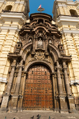Obraz premium San San francisco church view of Lima Peru
