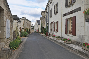Fototapeta na wymiar Il Villaggio di Montsoreau - Loira, Francia