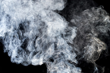 smoke on a black background