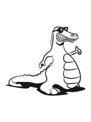 Crocodile lurking evil
