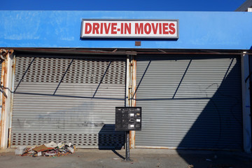 drive in movies sign