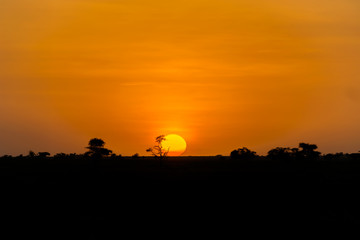 Sunset in Tanzania