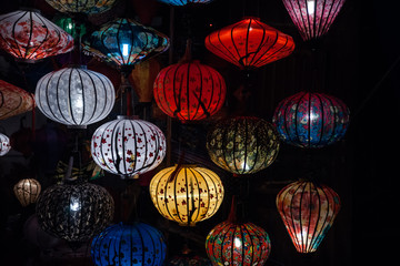 Night lanterns in old Hoi An town