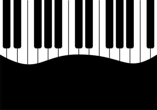 Music design Black piano
