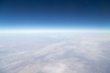 Fototapeta na wymiar land, the view from the airplane