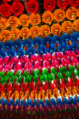 Fototapeta premium Colorful paper lantern for Lotus lantern festival in South Korea