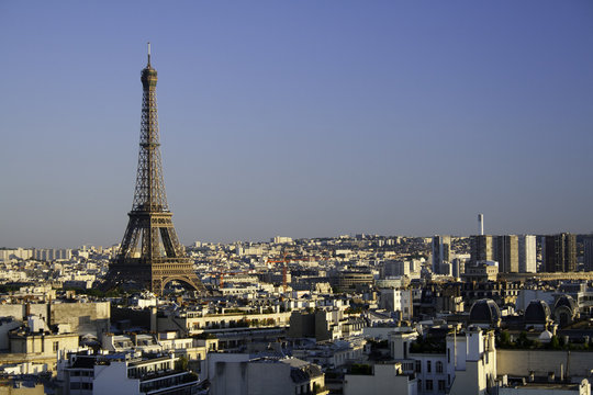 Paris skyline with Eiffel Tower