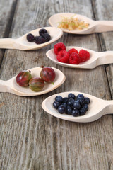 Different ripe berries