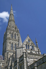 Fototapeta na wymiar Cathedral at Salisbury, England