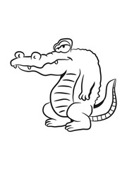 Crocodile striped ornate pattern