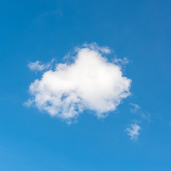 Closeup clouds on blue sky.