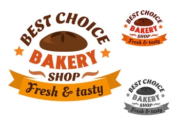 Best choice bakery shop label