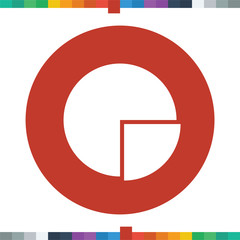 Segment pie chart icon,circle diagram, business icon.
