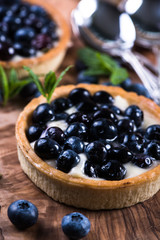 Homemade blueberry tart