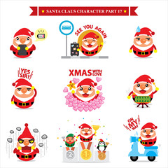 Fototapeta premium Santa Claus vector sets