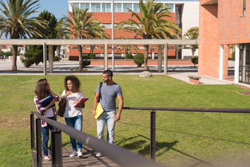 Fototapeta premium Group of students in Campus