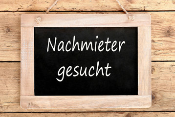 Schild Nachmieter gesucht