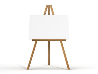 wooden easel