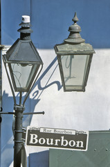 Rue Bourbon Street Sign, New Orleans, Louisiana