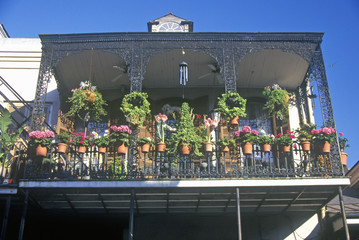 Balcony in the French Quarter, New Orleans, Louisiana
