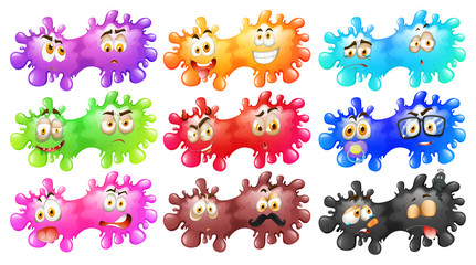 Color splash with faces