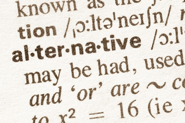 Dictionary definition of word alternative