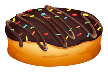 Doughnut with chocolate frosting