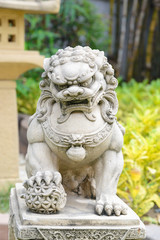 Chinese Imperial Lion, Guardian Lion stone, Chinese style in chi