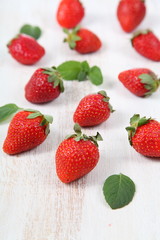 Fototapeta na wymiar Ripe strawberries
