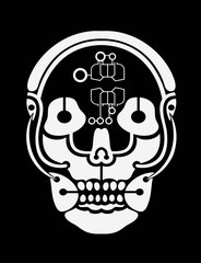 Skull, art vector design