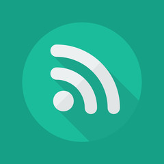 Technology Flat Icon. Wireless Network