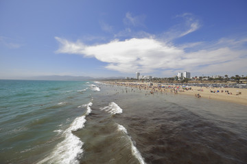 Stock photo of Santa Monica Beach California