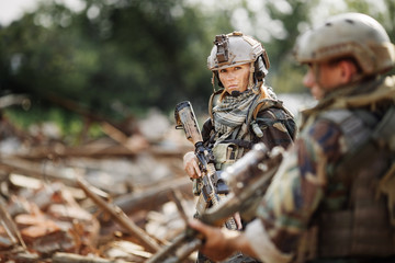 Private Military Contractor during the special operation