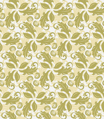Floral Fine Seamless Vector Pattern