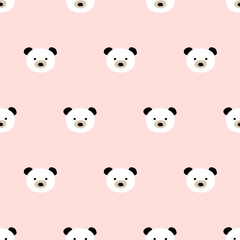 seamless cute bear pattern