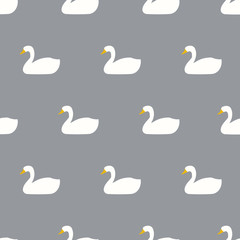 seamless cute goose pattern
