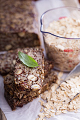 Healthy multigrain bread with oats and seeds