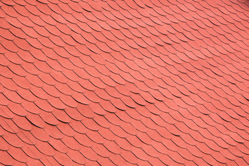 Red Tiles on a Roof Background