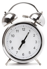 Alarm clock isolated on white background